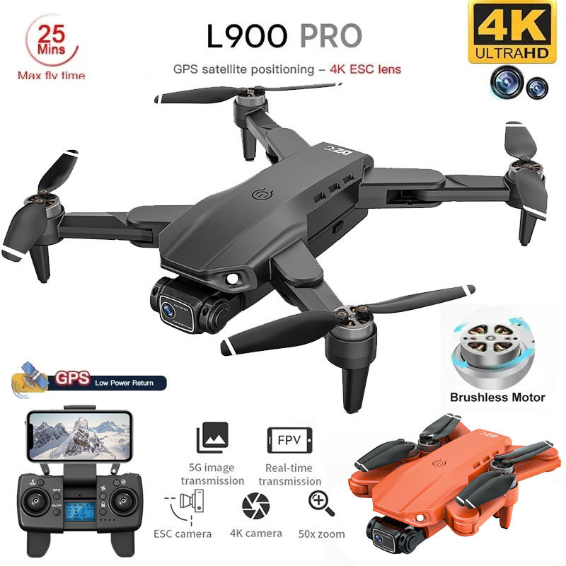 Drone Aerial Photography - โดรน4K L900โปร GPS โดรน4K กล้อง HD