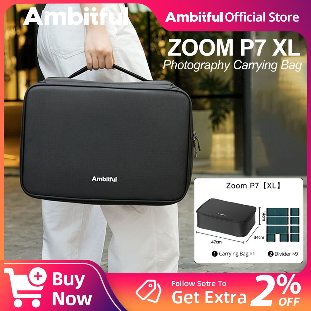 Drone Aerial Photography - กระเป๋าเก็บอุปกรณ์ถ่ายภาพ Ambitful ZOOM P7II XL กระเป๋าเดินทางสำหรับกล้อง