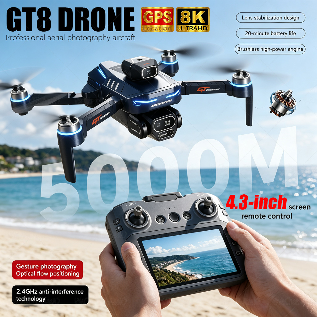 Drone Video Production - โดรน NEW GT8 HD RC 4K